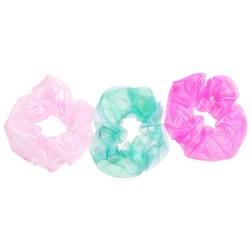 IRIDESCENT ORGANZA SCRUNCHIE SET