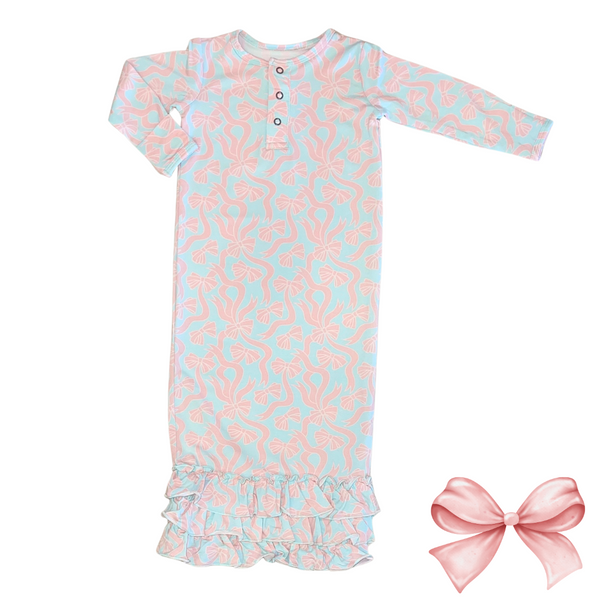 Ruffle Gown- Darling Bows