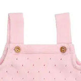 Perforated Cotton Knit- Light Pink