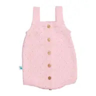 Perforated Cotton Knit- Light Pink