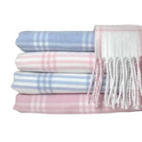 Window Pane Check Flannel with Fringe