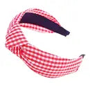 Red Top Knot Headband