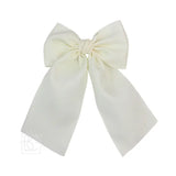 Opaque Satin Bow W/ Euro Knot & Tails