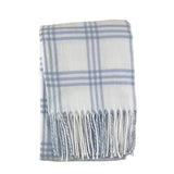 Window Pane Check Flannel with Fringe