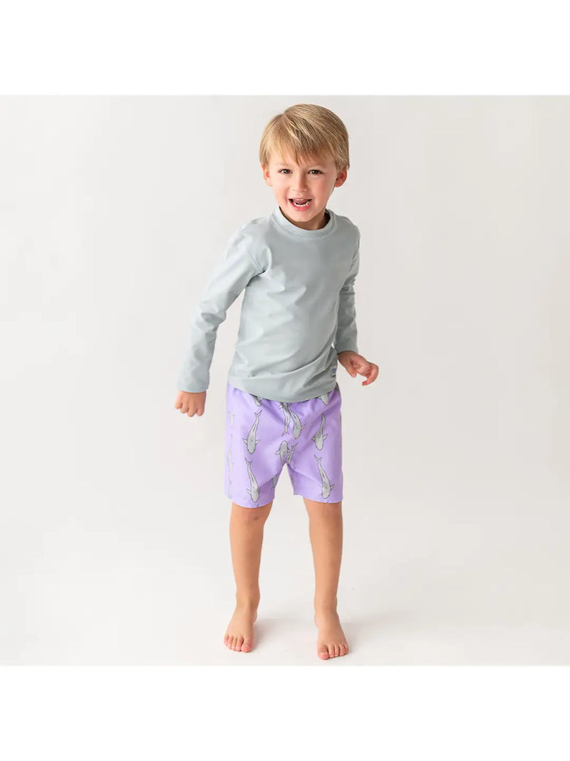 Harbor Gray Long Sleeve Rash Guard