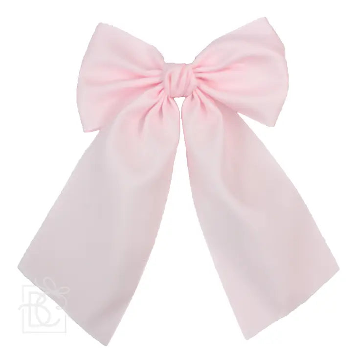 Opaque Satin Bow W/ Euro Knot & Tails