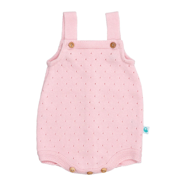 Perforated Cotton Knit- Light Pink