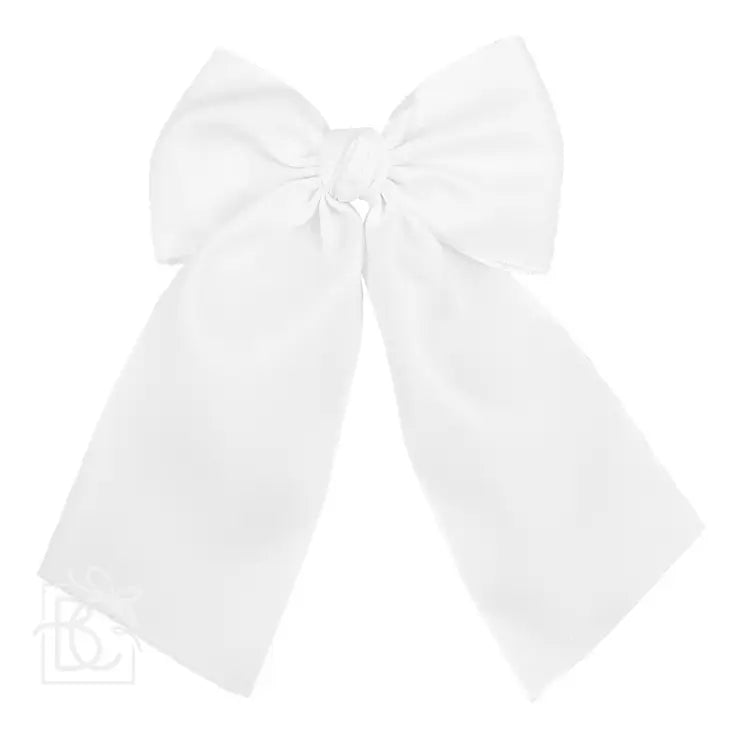 Opaque Satin Bow W/ Euro Knot & Tails