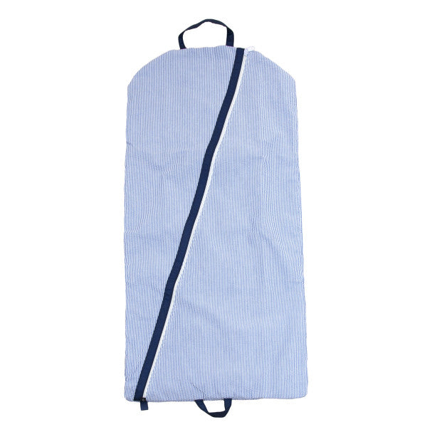 Seersucker hanging garment bag