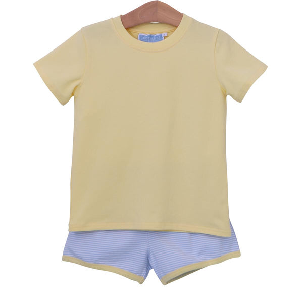 Thomas Short Set Blue/Yellow Striped