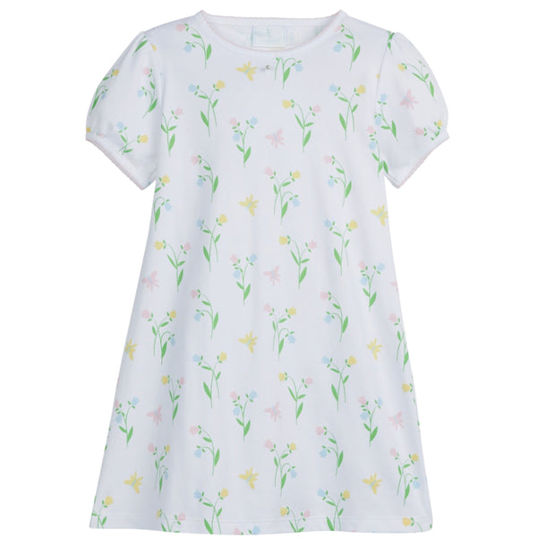 Printed T-Shirt Dress Butterfly Garden