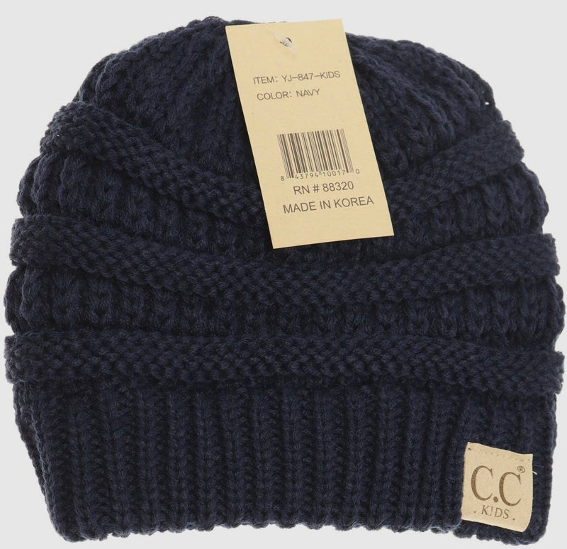 CC Kids Navy Beanie