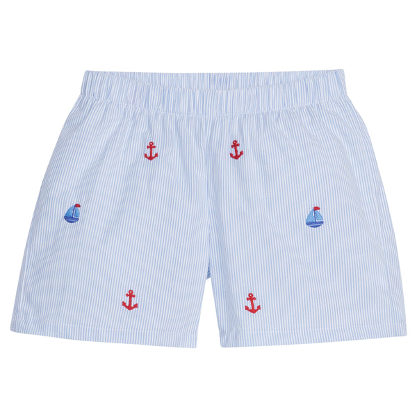 Embroidered Basic Short- Nautical