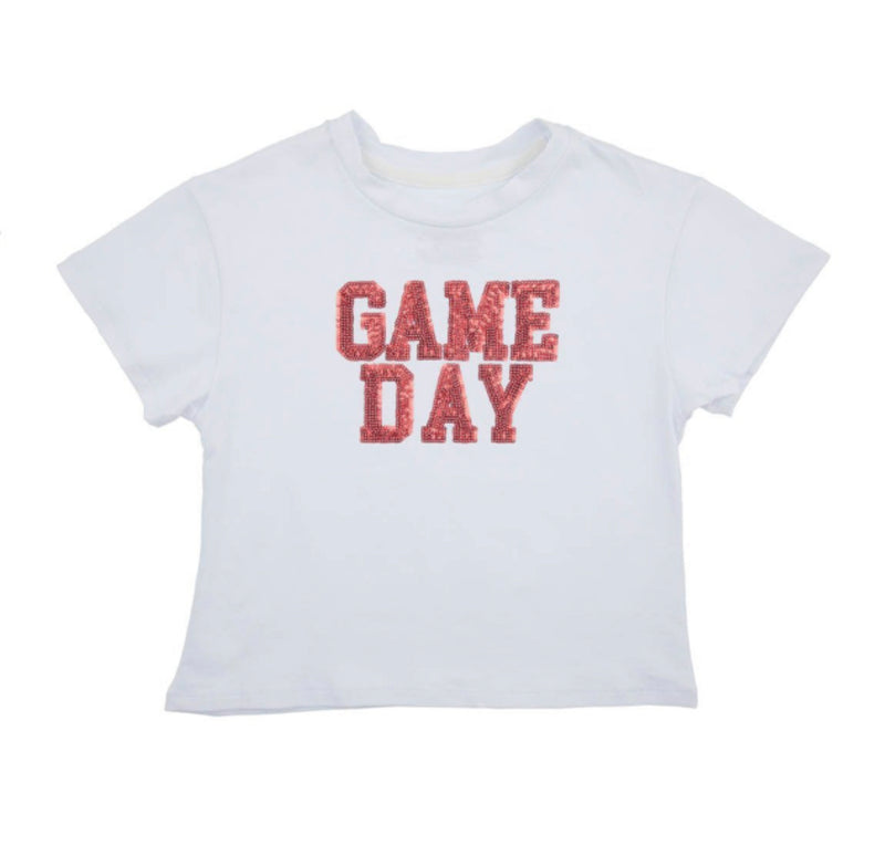 Red Sequin Game Day Shirt
