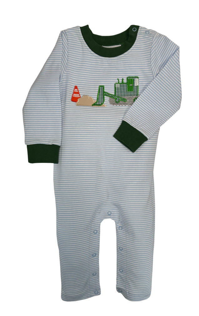 Construction Appliqué Boy’s Romper