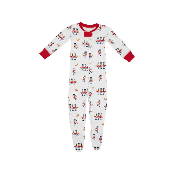 Knox's Night Night Footed - Oxford Street Soldier/Richmond Red 3/6M, 6/12m, 12/18m, 18/24m