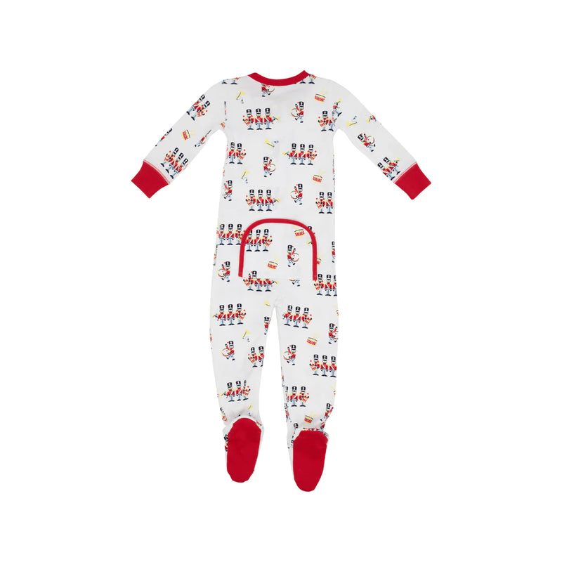 Knox's Night Night Footed - Oxford Street Soldier/Richmond Red 3/6M, 6/12m, 12/18m, 18/24m