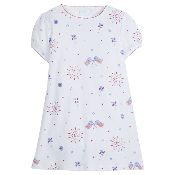 Flags Printed T shirt dress