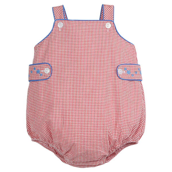 Reversible Button Tab Sunsuit Stars