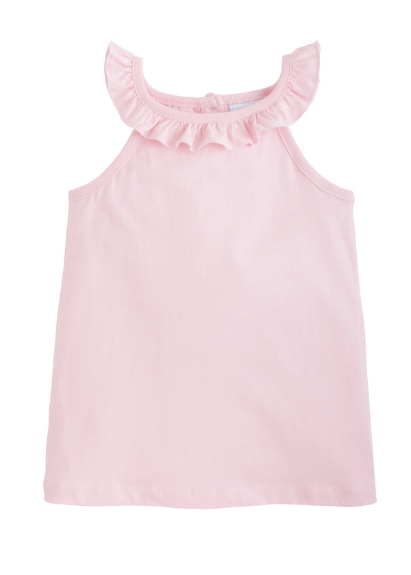 Ruffled Tank-Light Pink