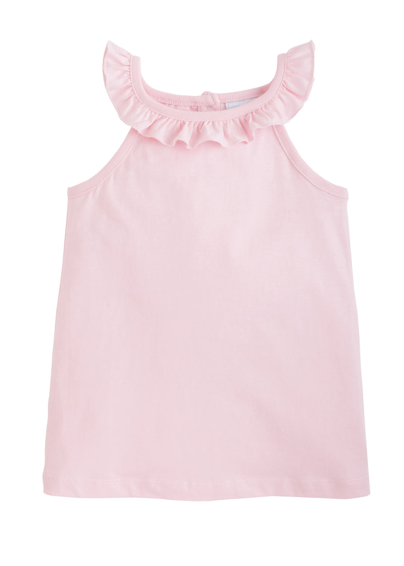 Ruffled Tank-Light Pink