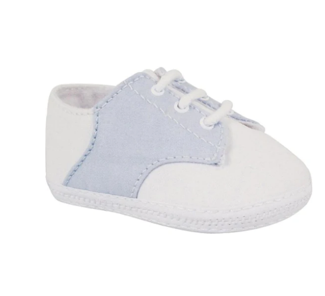Batiste Saddle Oxford Crib Shoes