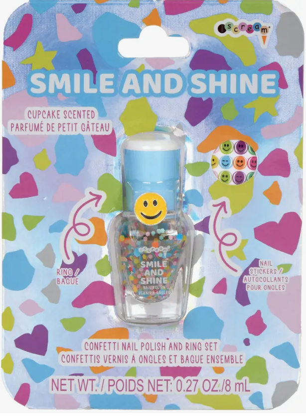 Smile And Shine Nail Polish Ring Set