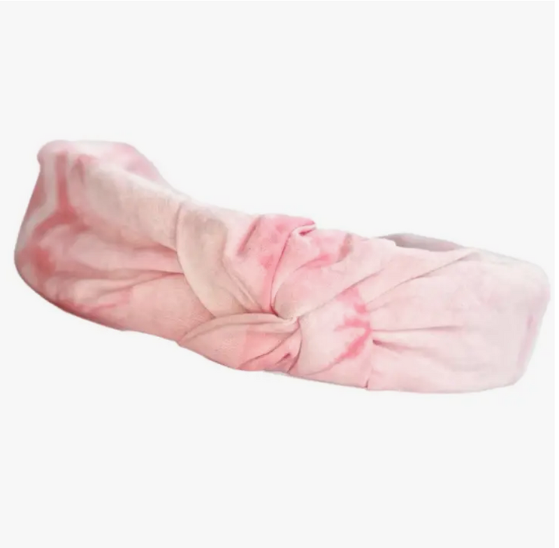 Tie Dye Knot Headband - Pink
