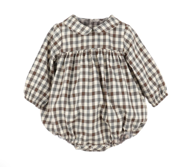 Autumn Check Bubble 6m