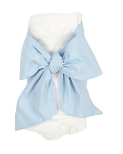 Buckhead Blue Bow Swaddle