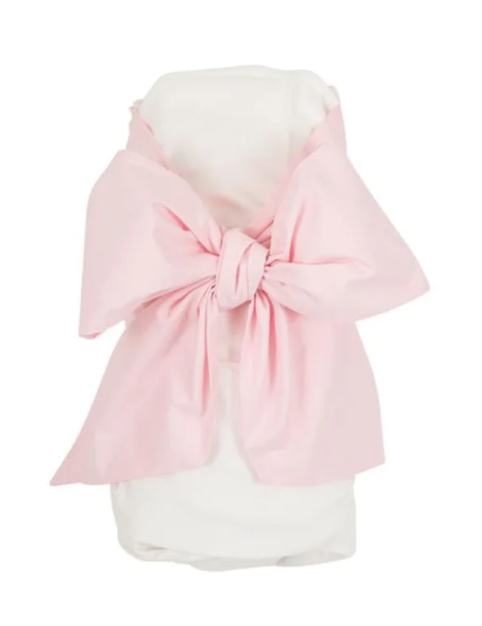 Palm Beach Pink Bow Swaddle