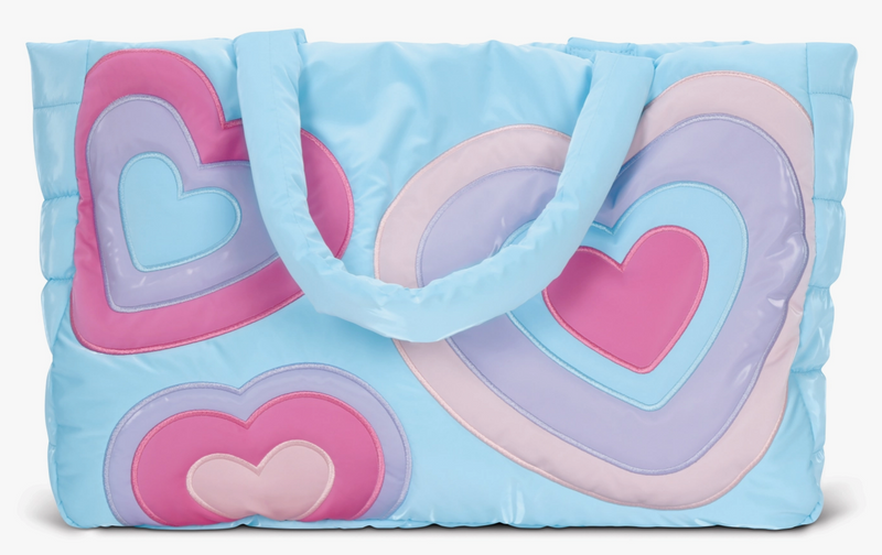 Happy Heart Puffy Weekender