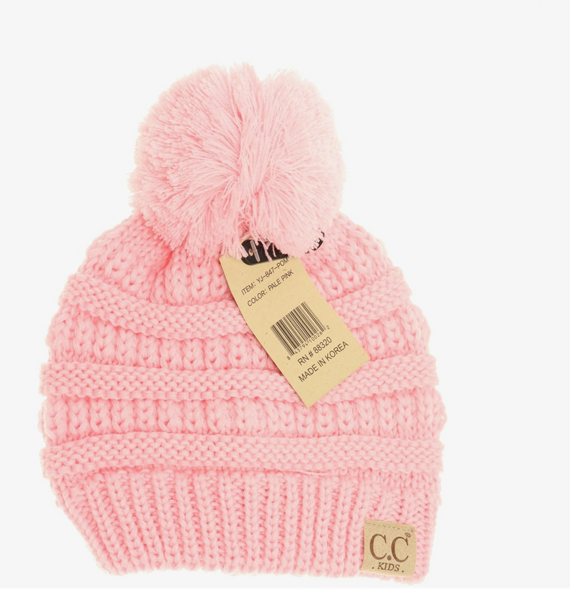 CC Solid Pom Beanie