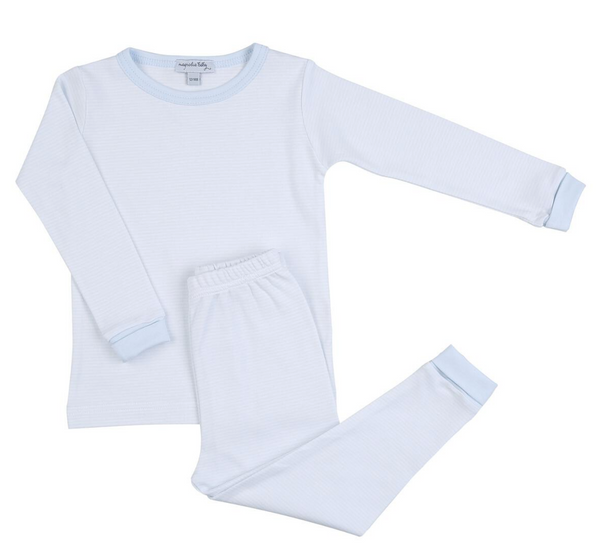 Blue Striped Long Pajamas