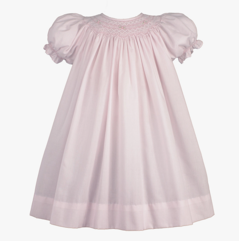 Bishop Smocked Daygown with Pearls