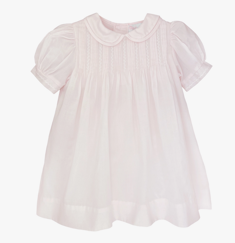Dress with Pintucks and Featherstitching