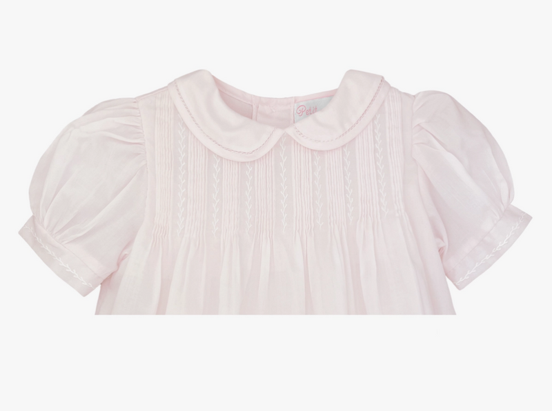 Dress with Pintucks and Featherstitching
