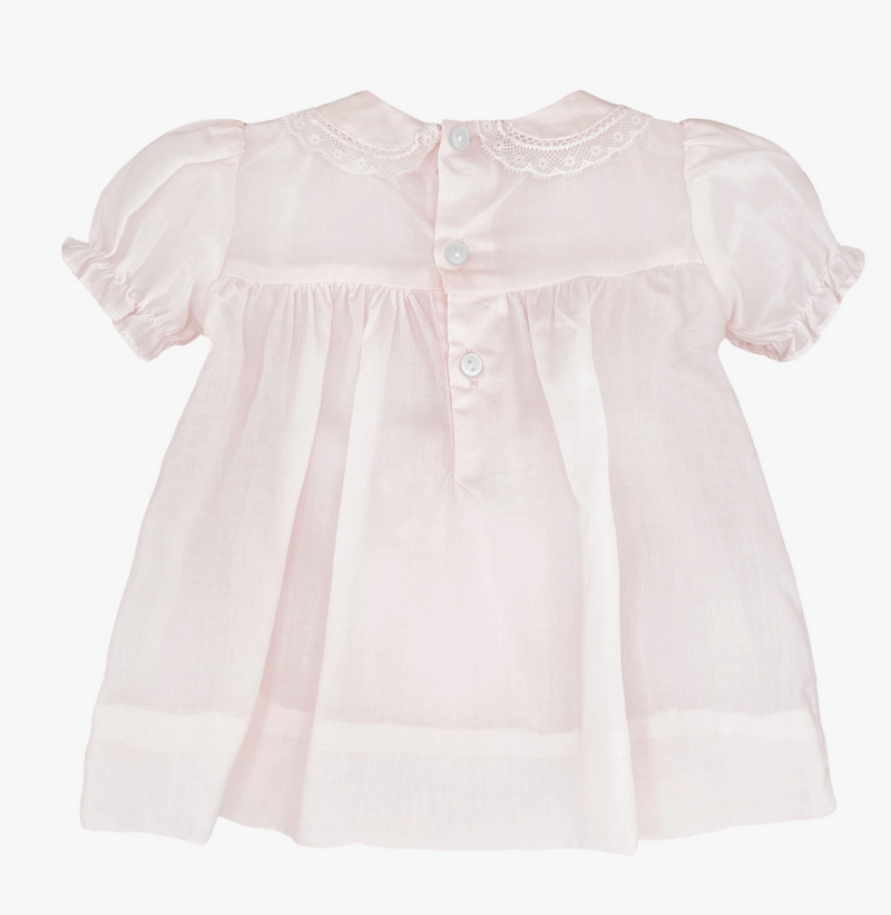 Fully Smocked Dress with Lace
