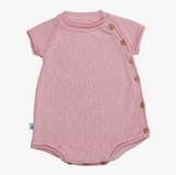 Short Sleeve Cotton Knit- Old Rose