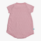 Short Sleeve Cotton Knit- Old Rose
