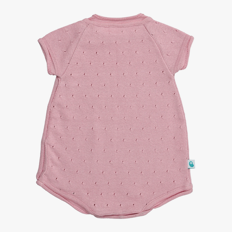 Short Sleeve Cotton Knit- Old Rose