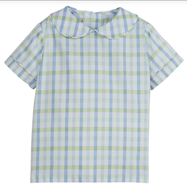 Short Sleeve Peter Pan Shirt - Wingate Plaid