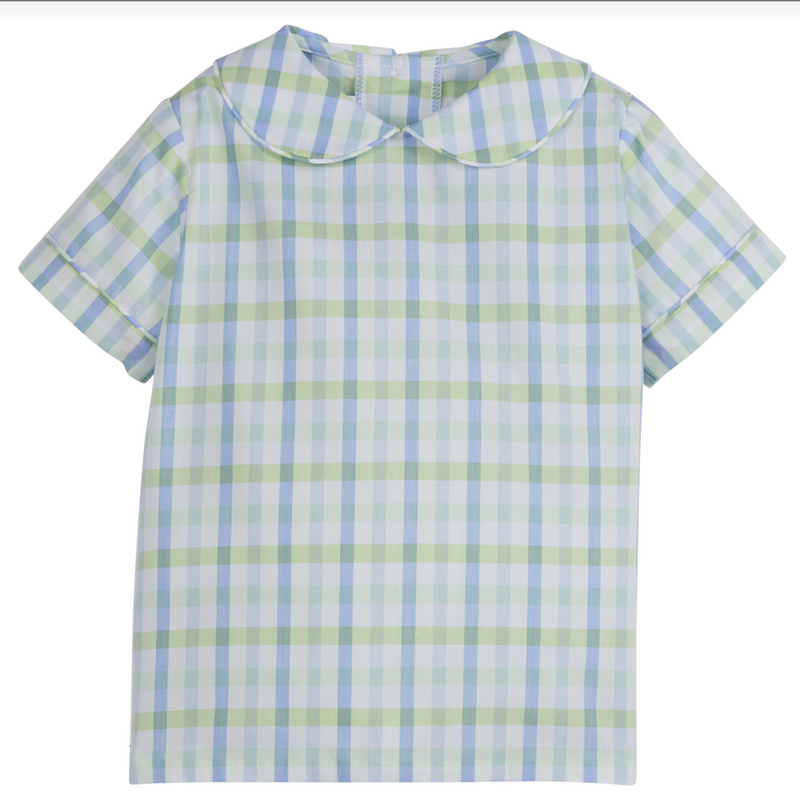 Short Sleeve Peter Pan Shirt - Wingate Plaid