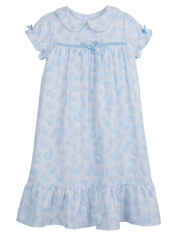 Classic Short Sleeve Nightgown - Bunnies 3t