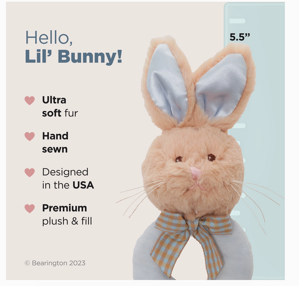 Lil' Bunny Tail Ring Rattle