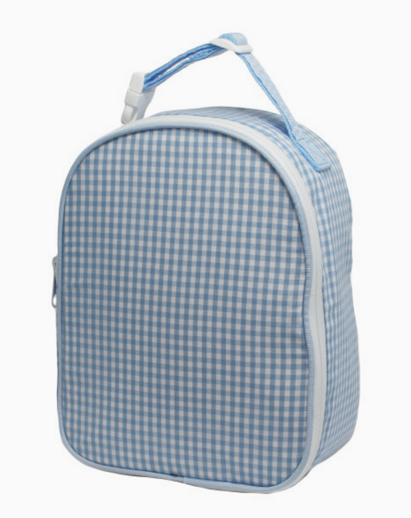 Blue Gingham Gumdrop Lunch Bag