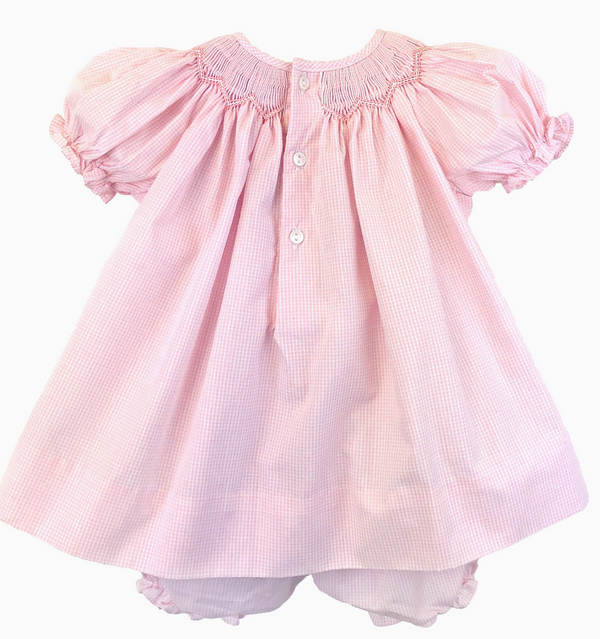 Bishop Zig Zag Smocked Dress