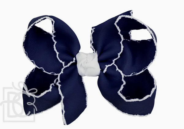 L Crochet Edge Bow 4.5"
