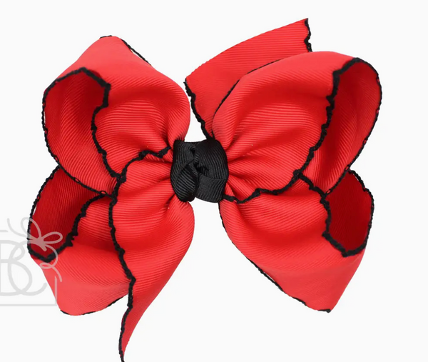 L Crochet Edge Bow 4.5"