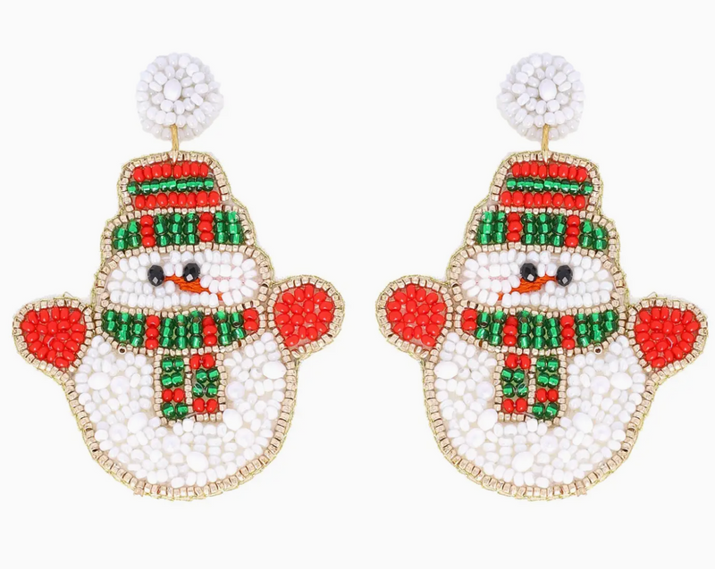 Snowman Earrings